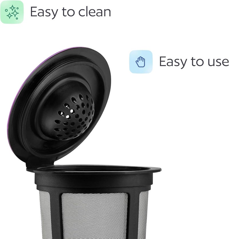 GoodCups 4 Black Reusable K Cups for Keurig Coffee Makers - BPA Free Refillable Kcups Coffee Filters for 1.0 and 2.0 Keurig Brewers - Image 3